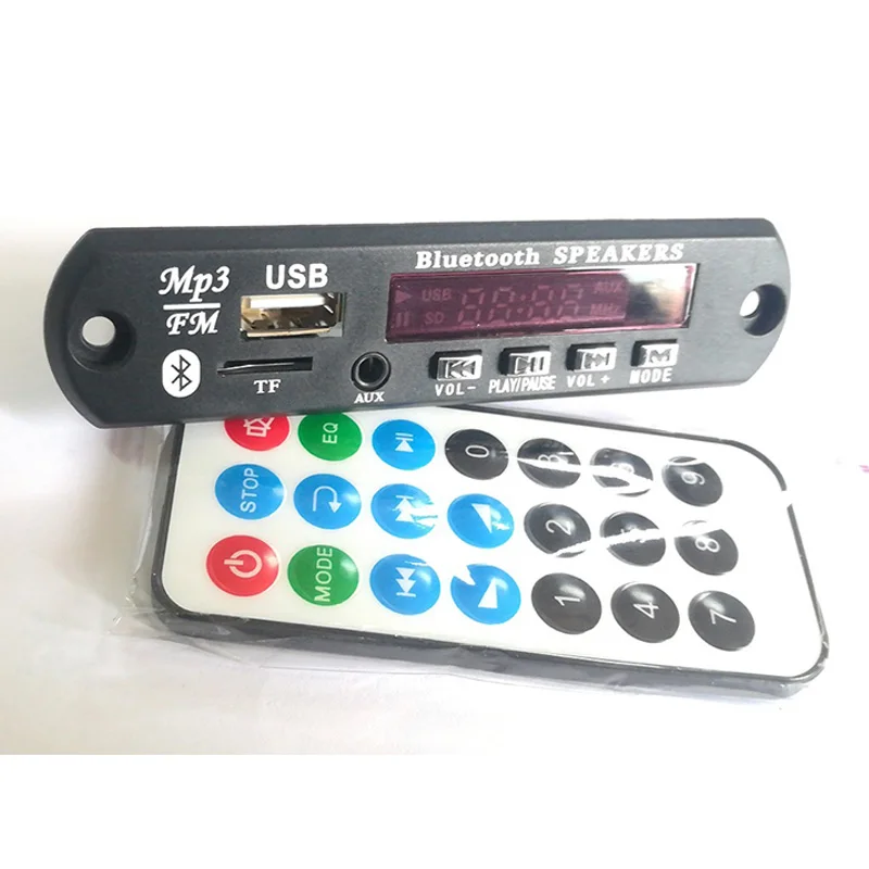 12 В 5 в беспроводной Bluetooth Micro usb-микрофон 3 мм AUX Наушники из APE FLAC MP3 WMA декодер плата