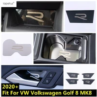 car central control storage box panel water cup holder mat pad handle bowl cover trim for vw volkswagen golf 8 mk8 2020 2022