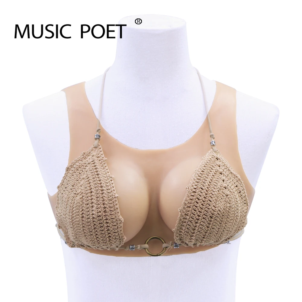 Силиконовые формы для груди музыкальный поэт C-образный Кубок Реалистичный