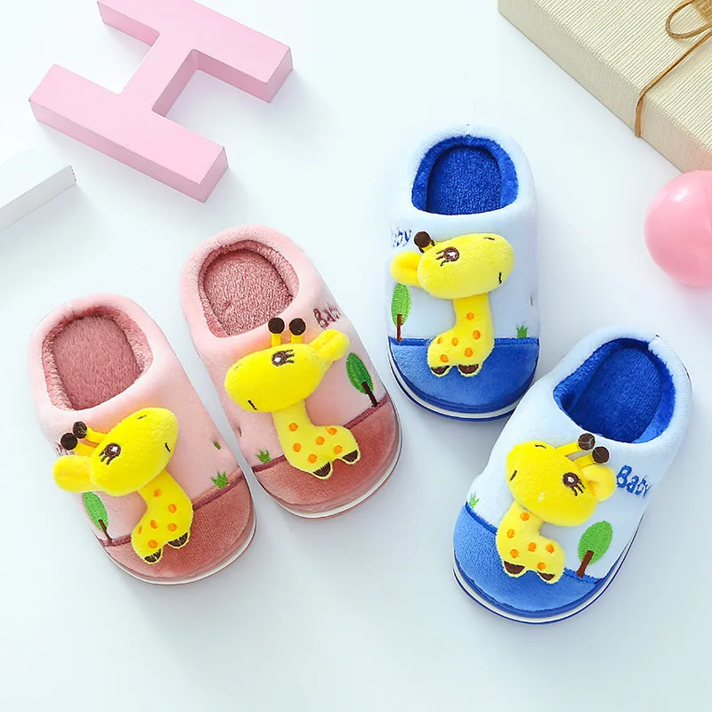 2019 г. Осенняя брендовая Милая домашняя обувь для маленьких мальчиков и девочек