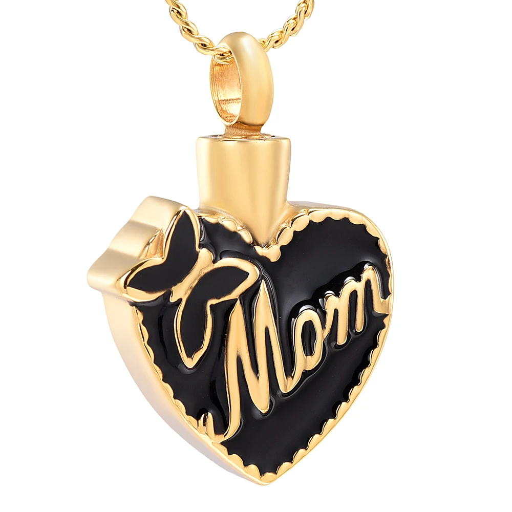 

Always In My Heart Memorial Urns Cremation Jewelry Pendant Necklaces for Ashes for Mom Women Girls