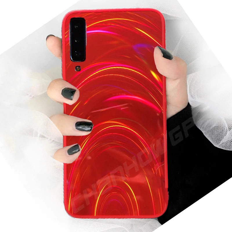 Радужный Блестящий зеркальный чехол для Samsung Galaxy S20 FE Ultra A51 A31 A21S A11 A71 A12 A32 A42 A50 A30 A10S