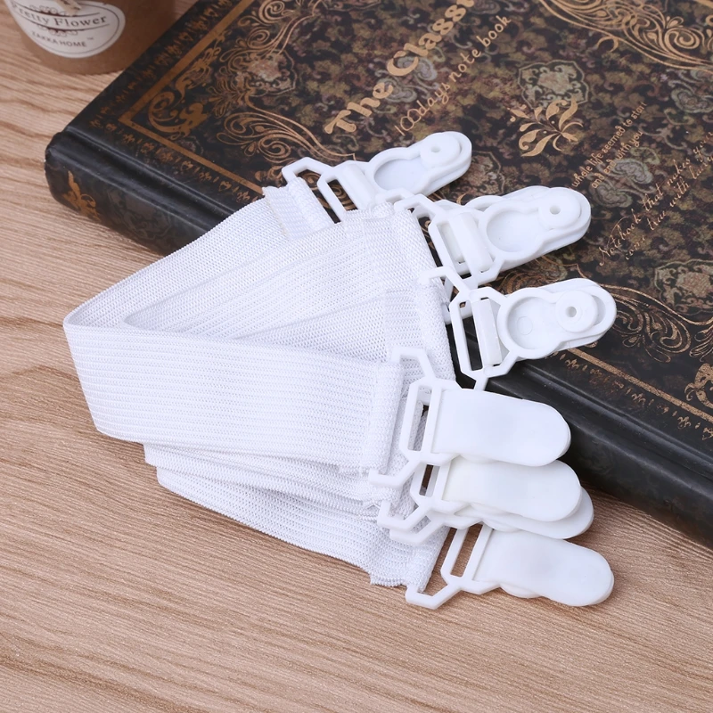 

4 Pcs/1 Set Bed Sheet Holder Elastic Fasteners Mattress Cover Blankets Grippers Clip