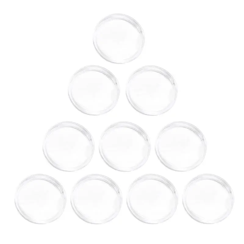 

10Pcs/Set 25mm Acrylic Material for NTAG215 Coin Holder Capsules Box Storage Clear Round Display Cases