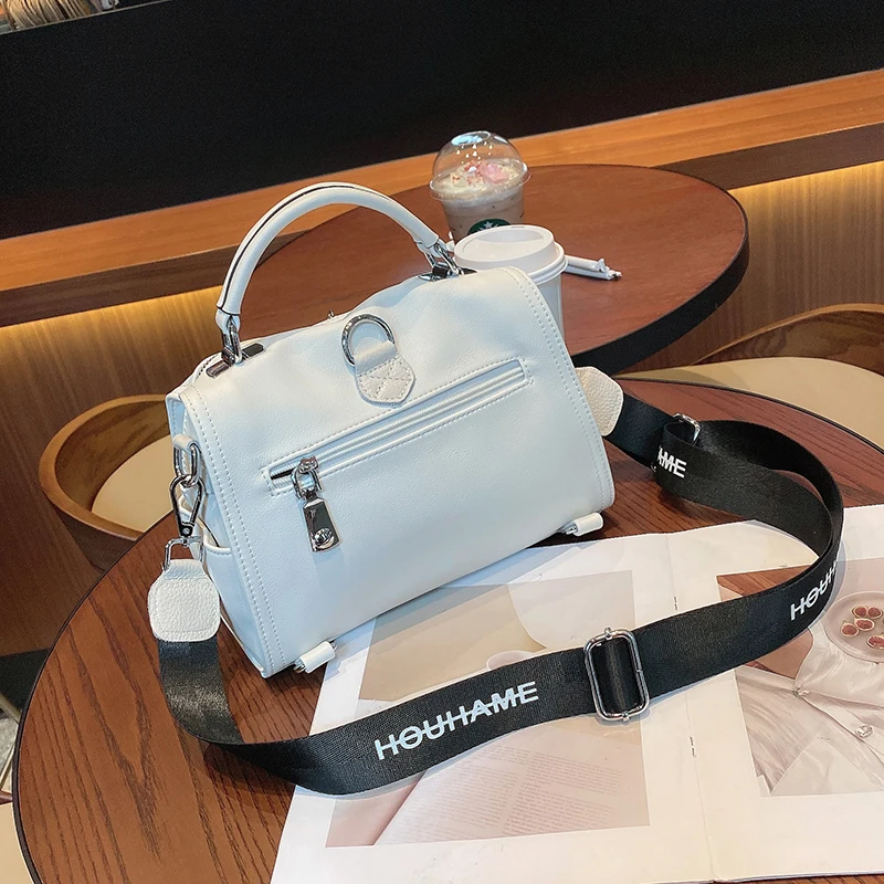 

Luxury Designer Bolso Mujer Split Leather Rhinestone Sacs A Main Boston Tote Ita Purses and Handbags Wide Strap Women Handbag