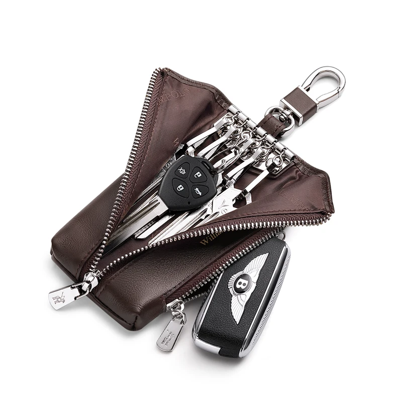 Кожаный мужской многофункциональный кошелек WILLIAMPOLO вместительный Универсальный