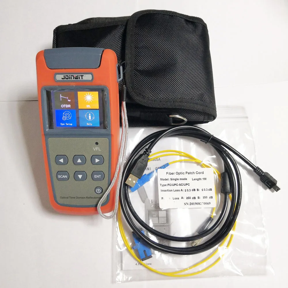 Free Shipping JW3305A Mini OTDR Fiber Optic Reflectometer Built-in Visual Fault Locator Function | Мобильные телефоны и