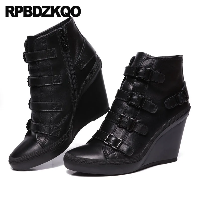 10 обувь ремни на каблуке больших размеров овчина Зимние сапоги женщин бренда