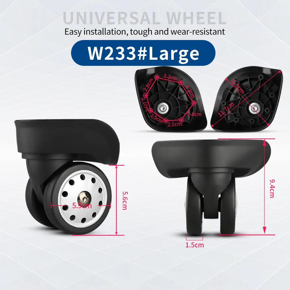 TANGYIPIN W233 Wheels Accessories Suitcase Luggage Roller Trolley Case Repair Universal Wheel Detachable Customization Casters