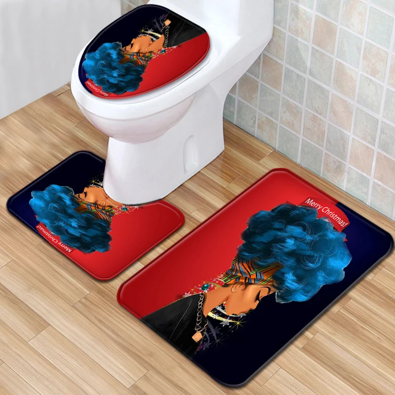 3 шт./компл. Ванная комната коврик комплект в африканском стиле Комплект для