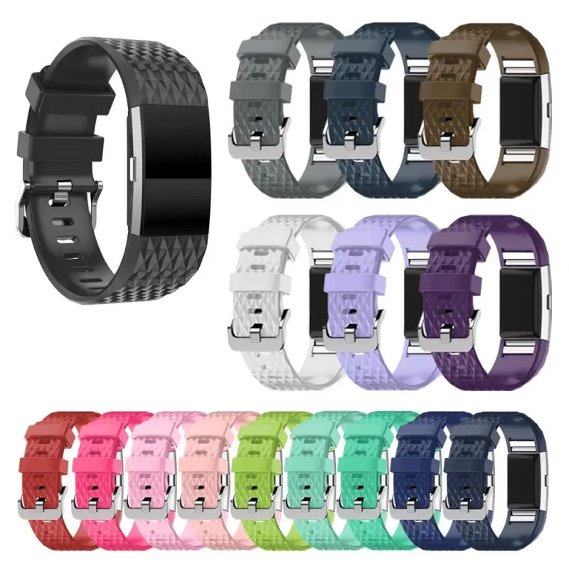 Силиконовый ремешок для часов Fitbit Charge 2 Смарт часы с заменой ремешка модный