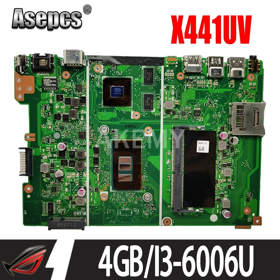 

for ASUS X441UV X441UVK X441UR X441URK X441UB mainboard Laptop motherboard w/ GT940M (V2G) 4G / i3-6th gen CPU