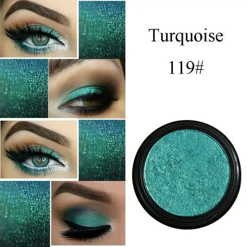 19 Turquoise 24 Цвета Пигмент блестящие тени для век портативные натуральные тени для век Косметическая Палетка тени для век TSLM2 - Цвет: 19 Turquoise