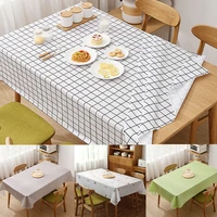 table cloth home decor dining tablecloth peva washable waterproof oil proof nordic plastic lattice table cover cloth coffee mat