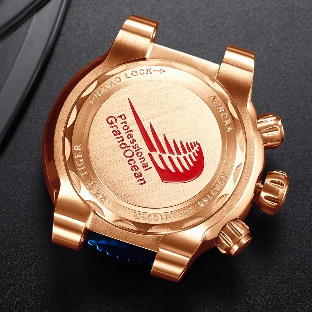 Часы наручные мужские с хронографом водонепроницаемые до 300 м|Мужские спортивные