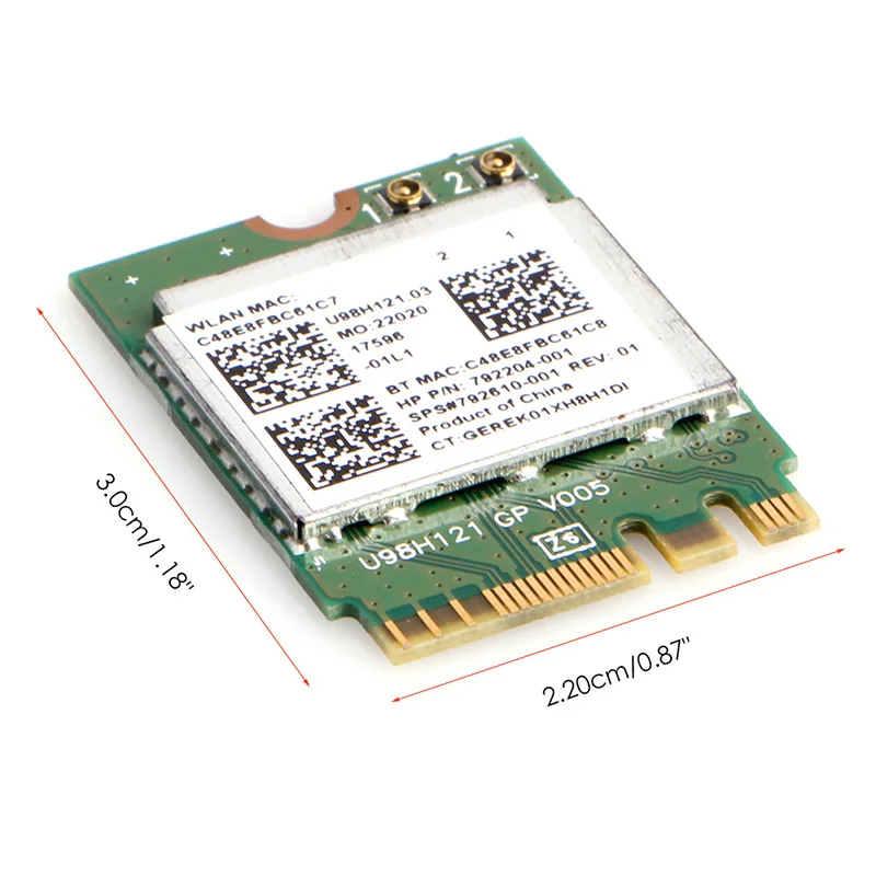 Мини беспроводной Wi-Fi RTL8723BE 792204-001 карта NGFF интерфейс для HP DELL Asus | Компьютеры и