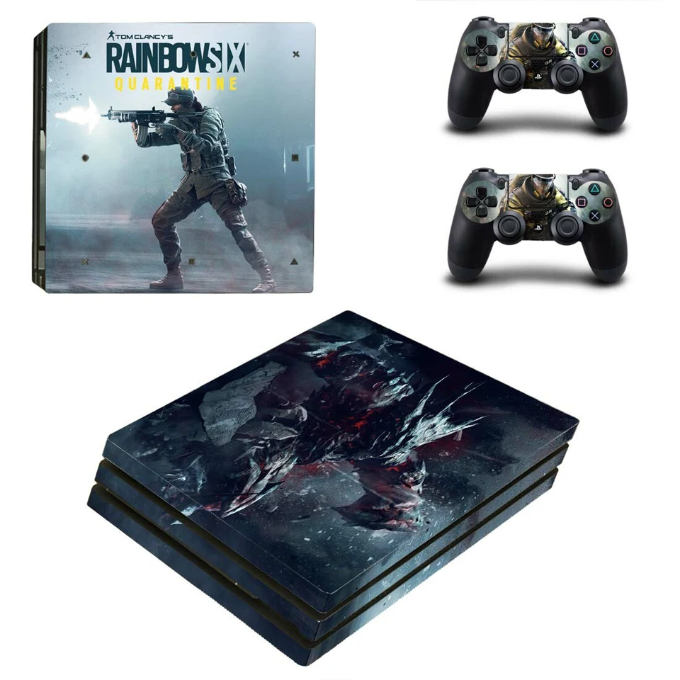 Виниловая наклейка защитная пленка для playstation 4 PS4 Pro консоль и контроллер-Tom Clancy's Rainbow Six Siege