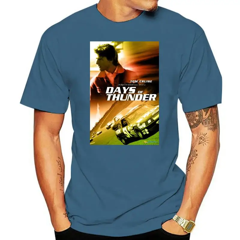 

Новая футболка с изображением фильма New Days Of Thunder, США, размер Em1, крутые топы, футболка
