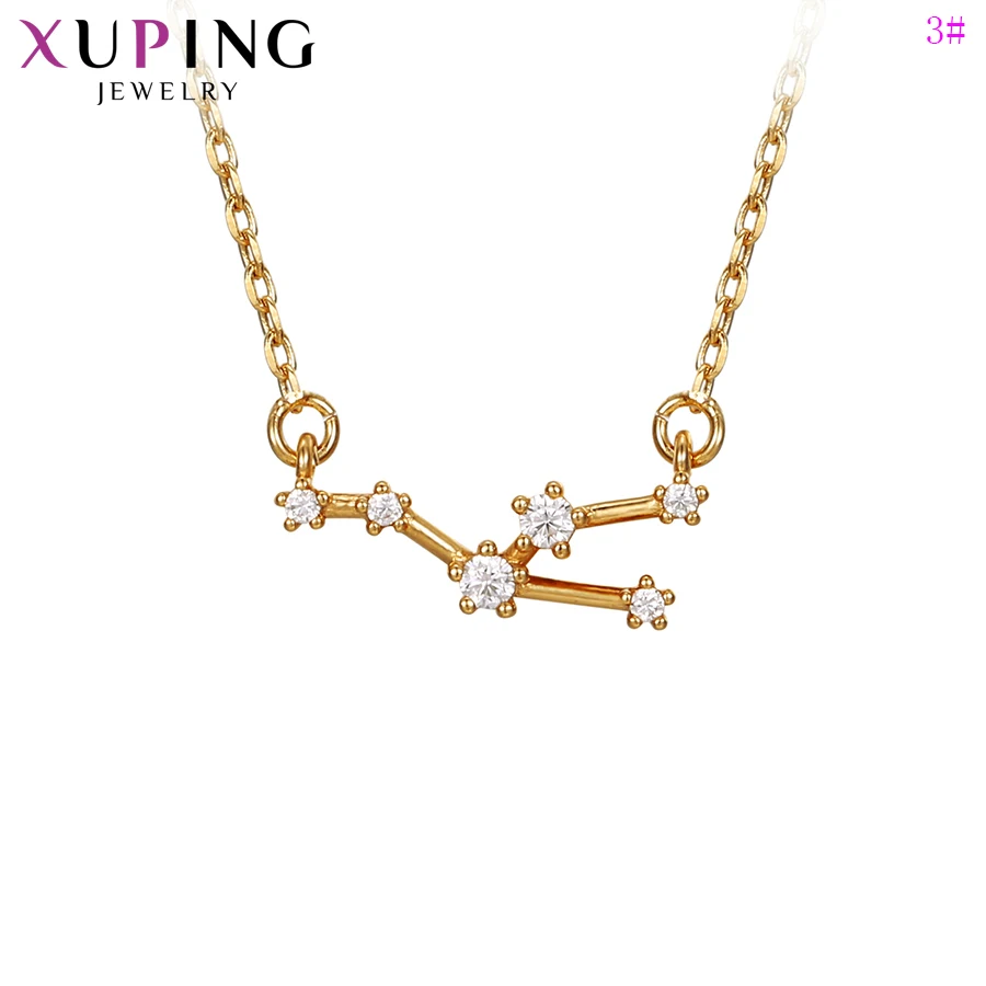 Xuping, Новое поступление, ожерелье, 12 созвездий, ожерелье для женщин, девушек, элегантная цепочка, ювелирные изделия, рождественские подарки, S215.2-46346
