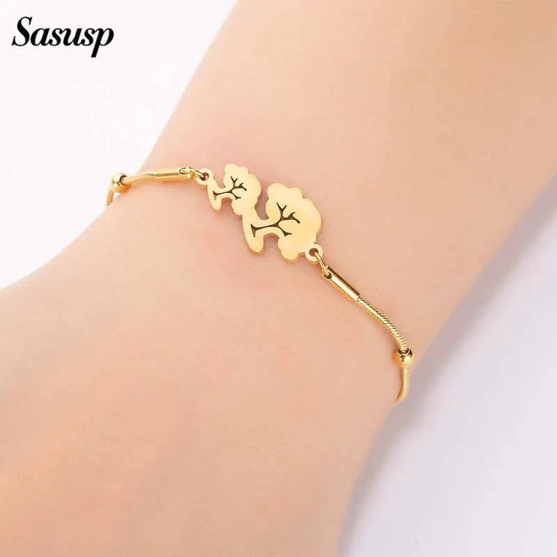 Sasusp винтажный большой и маленький браслет с деревом змея из нержавеющей стали