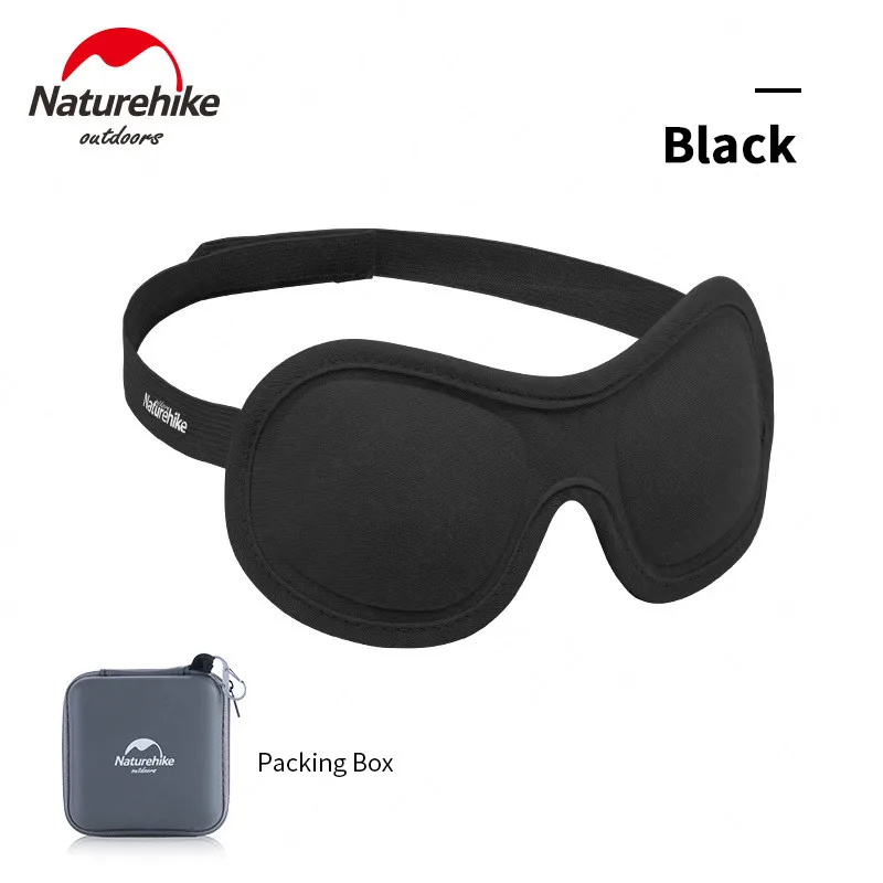 Naturehike 3D стерео тени для век спальный тени для век путешествия дышащий портативный маска для глаз сна Открытый Отдых Путешествие самолет поезд - Цвет: Black