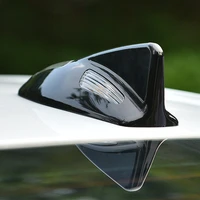 led signal shark fin antenna universal upgraded fm signal amplifier car radio roof antenna piano paint for audi a5 focus mk2