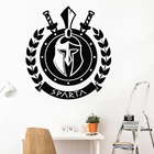 Спартан боец стикер на стену Древняя Греция Наклейка Шлем Щит воина домашний декор военный стикер s украшение для гостиной