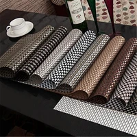 pvc washable placemats for dining table mat non slip placemat set in kitchen accessories cup coaster wine pad