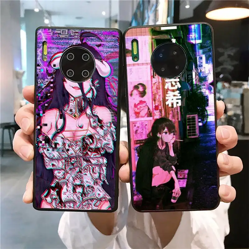 

YNDFCNB Sad Anime girl Aestheti Phone Case for Huawei Mate 20 10 9 40 30 lite pro X Nova 2 3i 7se