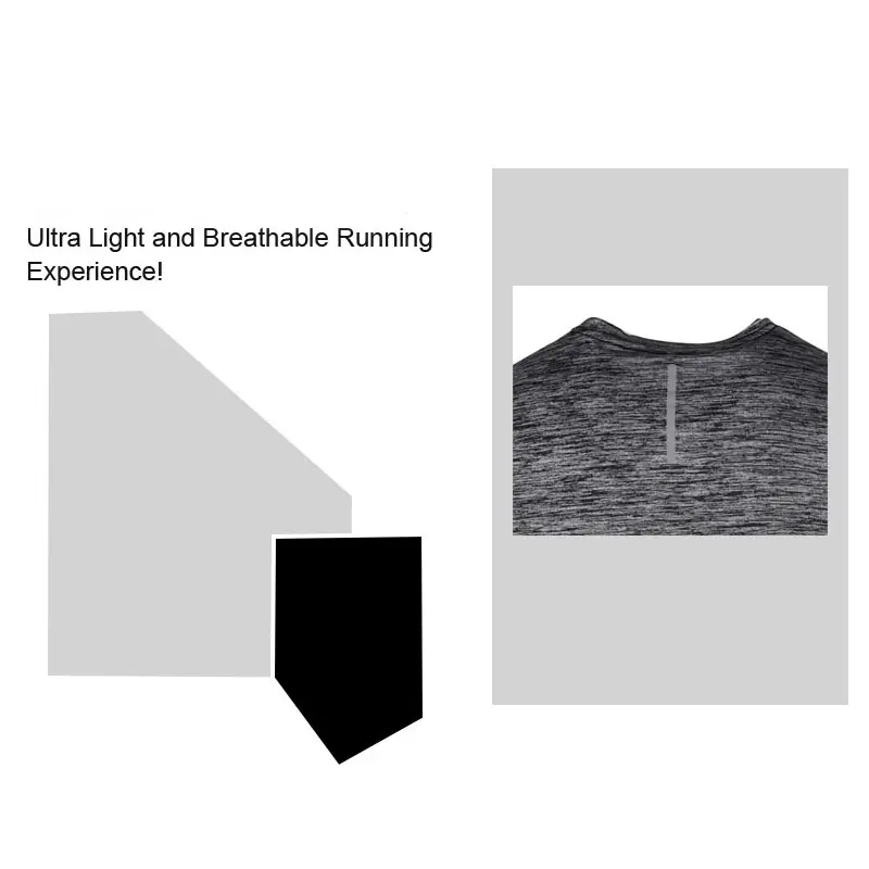 Футболка мужская быстросохнущая с коротким рукавом дышащая сетчатая | Спорт и