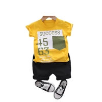 kids infant clothes new summer children fashion clothing baby boy girl letter t shirt shorts 2pcssets toddler cotton sportswear