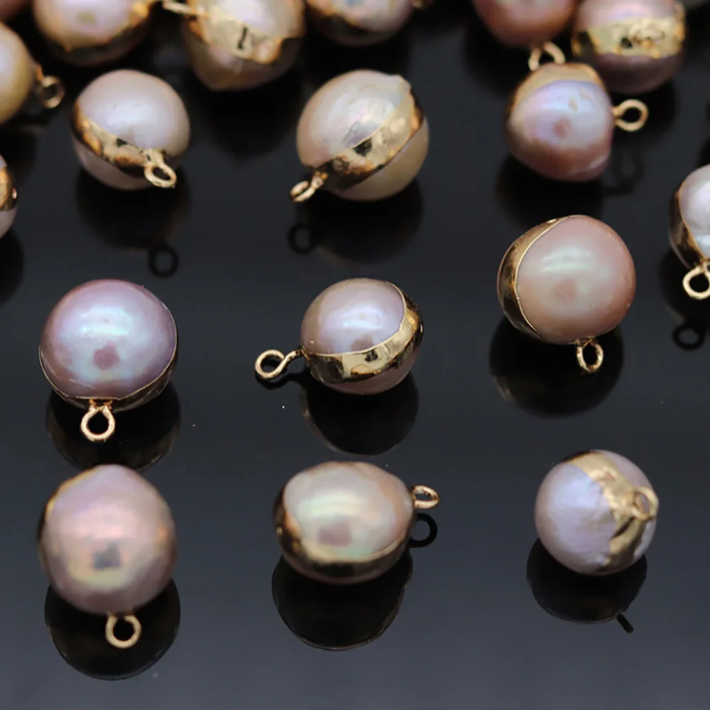

Fashion 1Pcs Natural Freshwater Pearl Pendants Charms For Jewelry Making DIY Earrings Necklace Accessories Gifts For Women