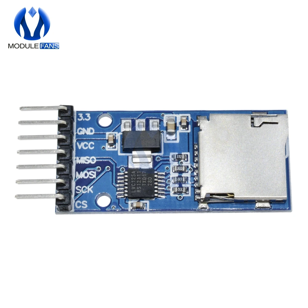 2 шт. плата для хранения Micro SD TF карты защитный модуль памяти SPI Интерфейс