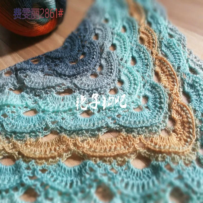 100 г кашемировая пряжа для вязания 100% шерстяная крючком меланжевая тонкая