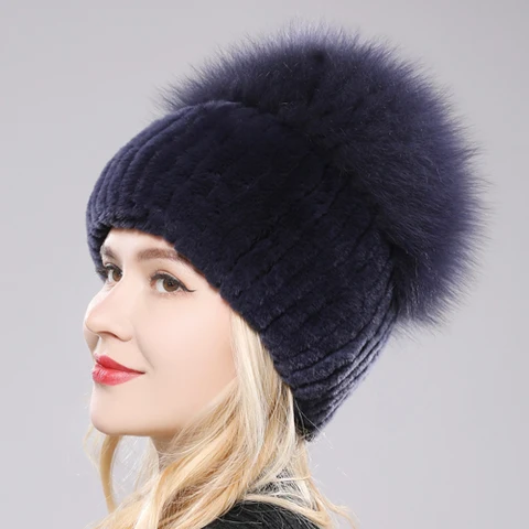 Лидер продаж, зимний женский уличный брендовый фонарик, шапка, теплый настоящий шапка из ха, Месы, шаль с кольцом, шарфы из натурального Лисьего меха, шапки