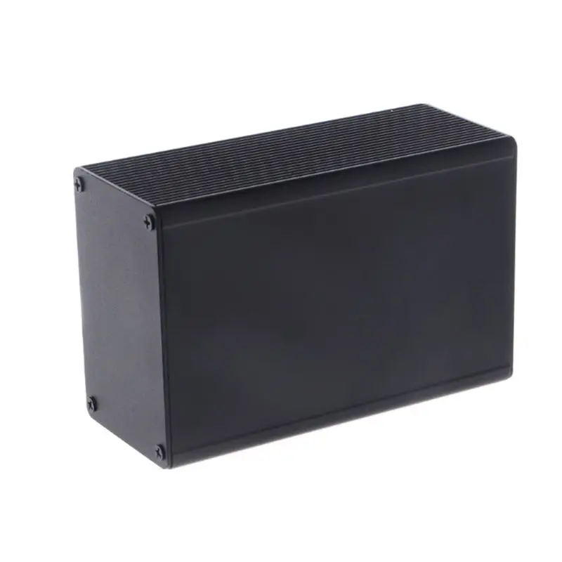 Черный коррозионно-стойкий алюминиевый разделенный корпус 100x76x35 мм, алюминиевый корпус, чехол Project Electronic DIY