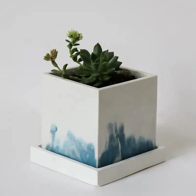 Бетонная силиконовая Шестигранная форма для цветов суккулентов круглый