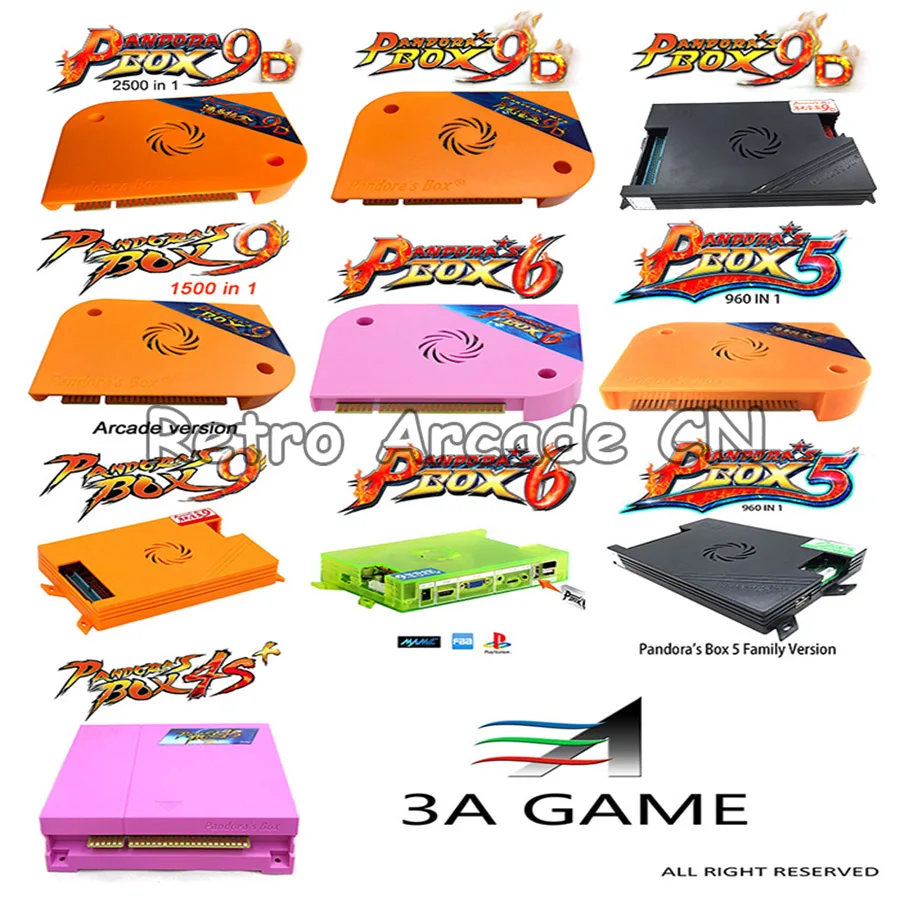 Оригинальная материнская плата Pandora's Box series Arcade Game PCB 4S +/ 5 / 6 9 9D аркадная версия и