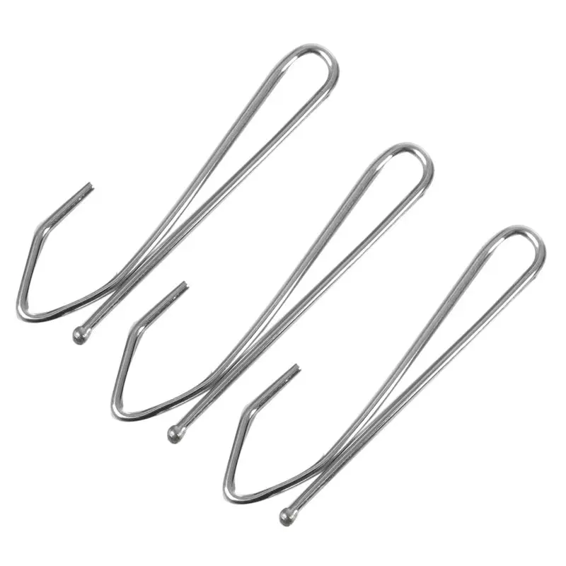 Single Pinch Window Treatment Metal Pleat Drapes Curtain Hooks - Silver Tone (20-Piece) | Дом и сад