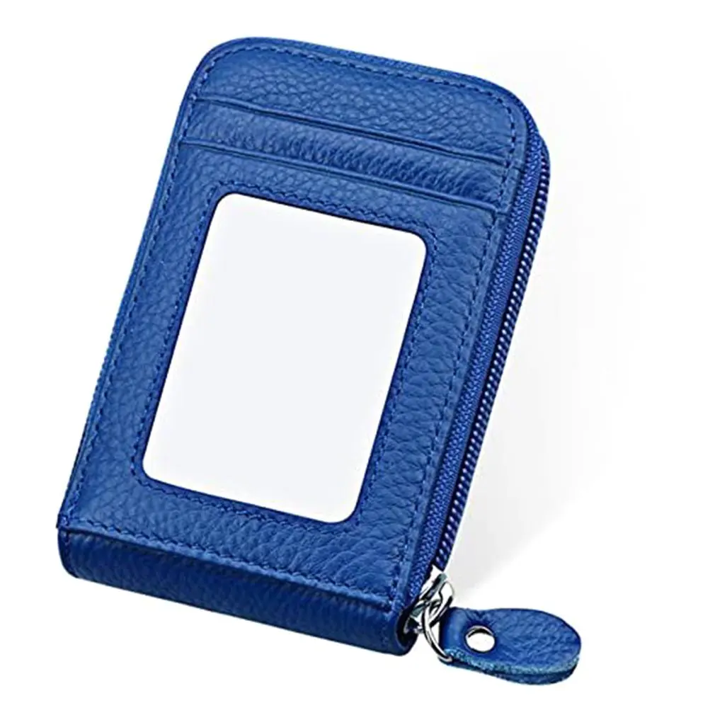 

Korean Women's Short Card Case Oil Leather Organ Card Case Vertical Version Practical And Beautiful Ladies Clutch