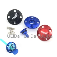 upgraded version round aluminum fuel dot fuel plug for airplane black blue red color with screw