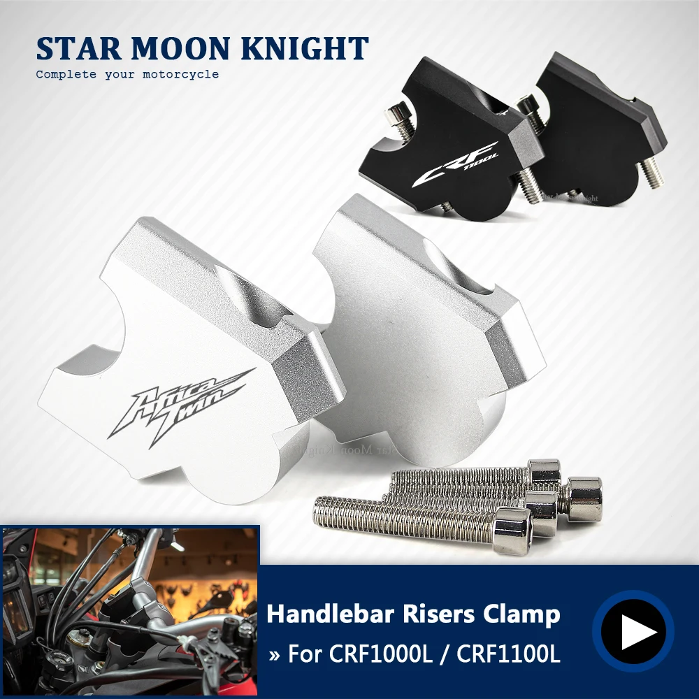 Motorcycle HandleBar Riser Handle Bar Mount Clamp Adapter For HONDA CRF1100L CRF1000L Africa Twin CRF 1100 L Adventure 2016-2020