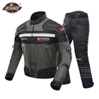 Ветрозащитный костюм для мотогонок, куртка + мотоциклетные штаны, защита для бедер