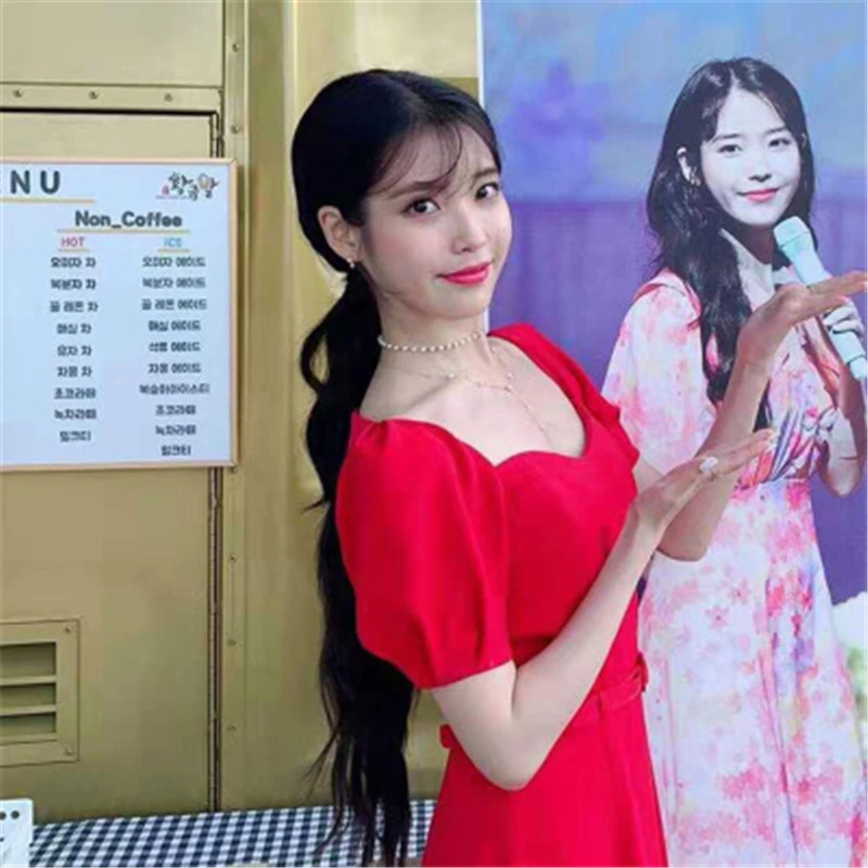 Красное платье с поясом для женщин беременных в отеле дель Луна аналогичное