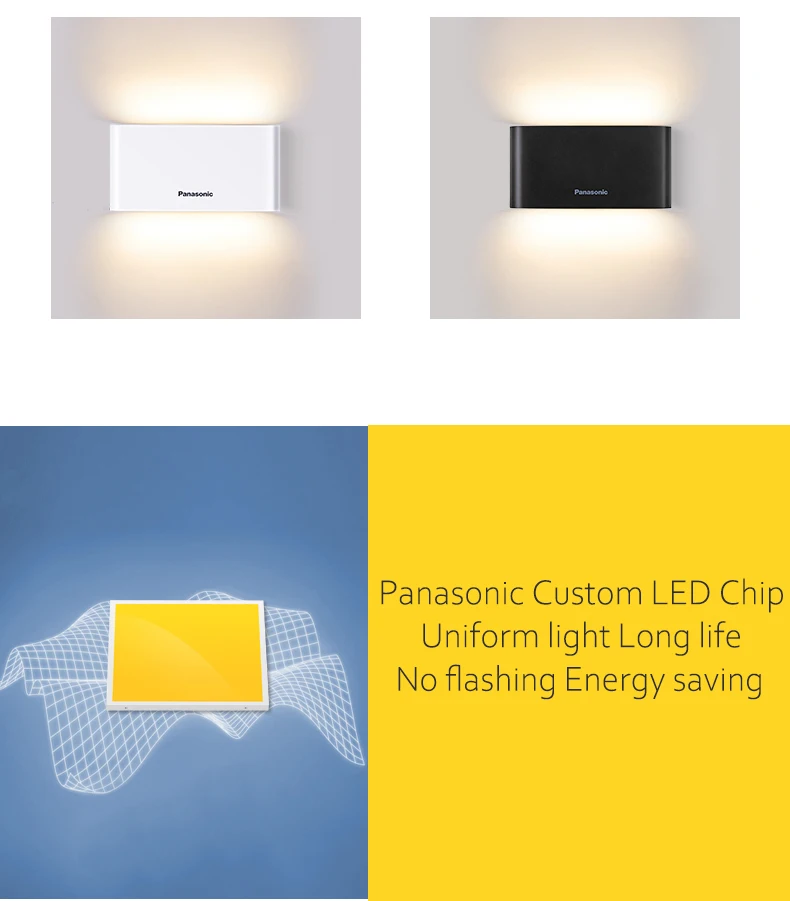Panasonic Led алюминиевая настенная лампа постельные принадлежности для комнаты