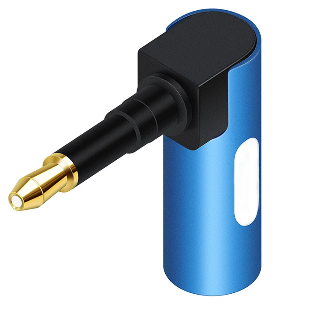 Цифровой 3 5 мм мини Волоконный адаптер 90 градусов оптический аудио кабель