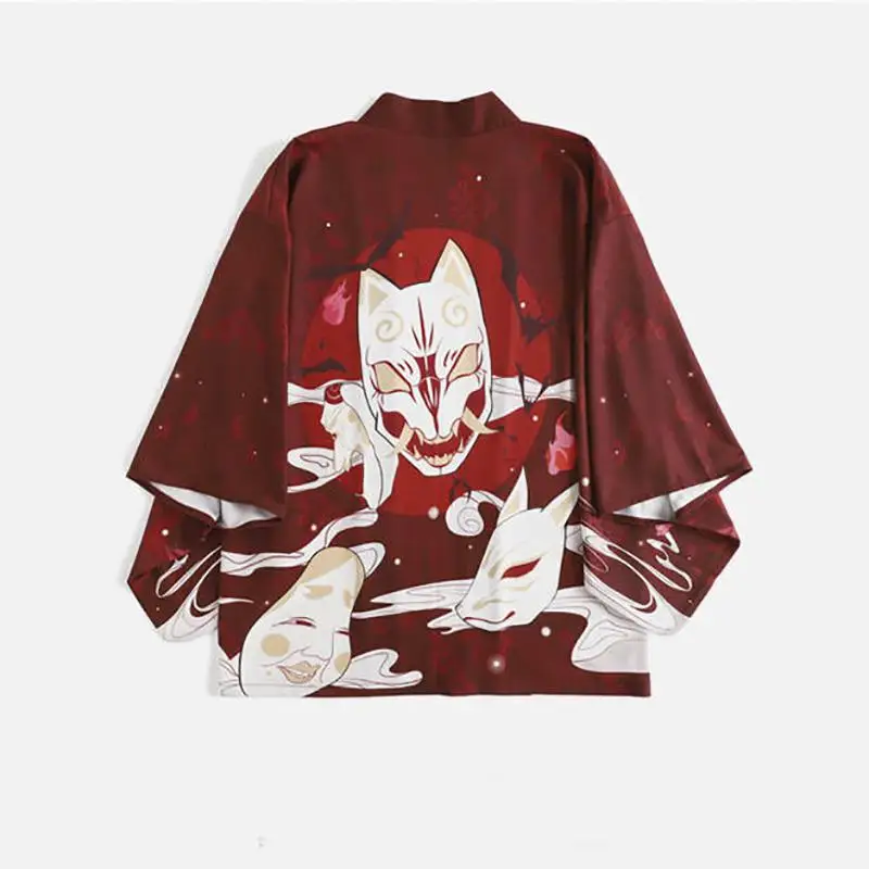 Горячая Распродажа женской мужской одежды японское кимоно юката Haori Классический Аниме самурайский Косплей рубашка Азиатский унисекс Повседневная Блузка - Цвет: Style C