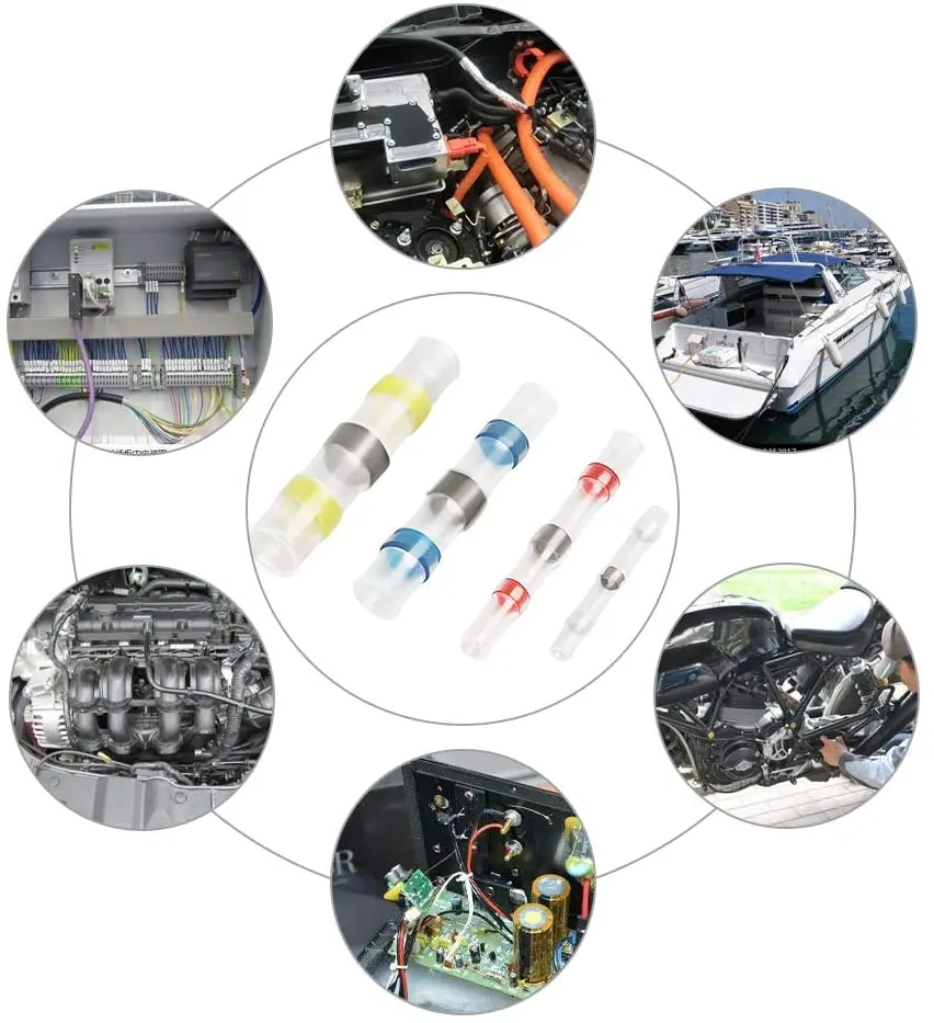 

250/500/800Pcs Heat Shrink Soldering Sleeve Terminals Insulated Waterproof Butt Connectors Seal Connector
