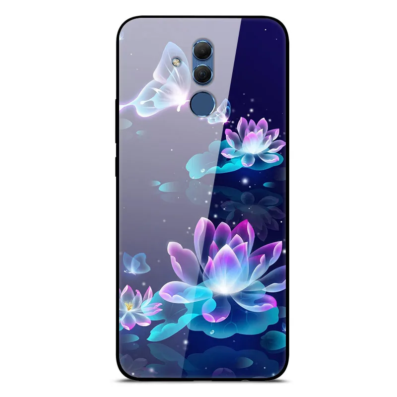 Mate 20 Lite чехол для huawei mate 20 Lite чехол s 6,3 силиконовый бампер из закаленного стекла+ Жесткая задняя крышка из поликарбоната чехол для телефона s Coque - Цвет: 22