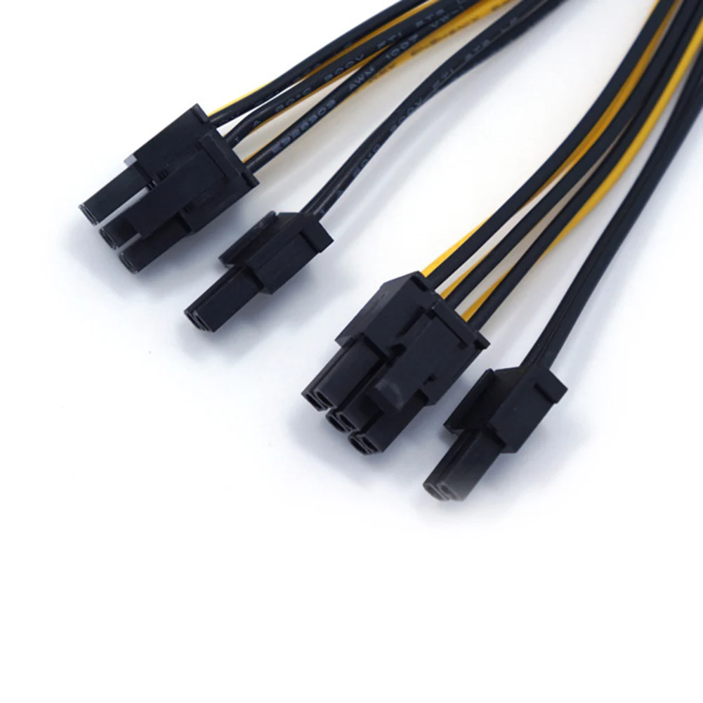 ЦП 12 В 8 Pin для Dual (6 + 2) PCIE адаптер питания кабель 22 см | Компьютеры и офис